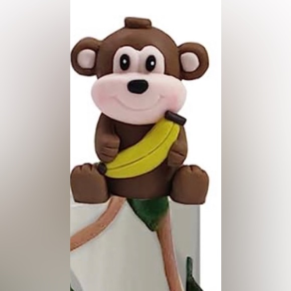 Six Safari Animal Cake Toppers 9 pcs including 3 trees and 6 animals - Picture 6 of 9